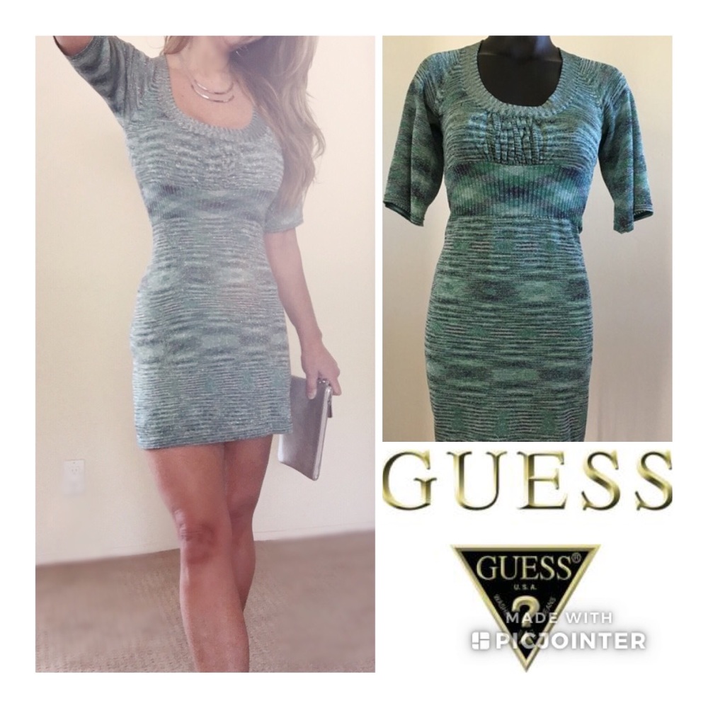 Guess Sexy Cut Out Back Sweaterdress